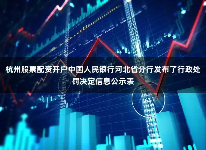 杭州股票配资开户中国人民银行河北省分行发布了行政处罚决定信息公示表