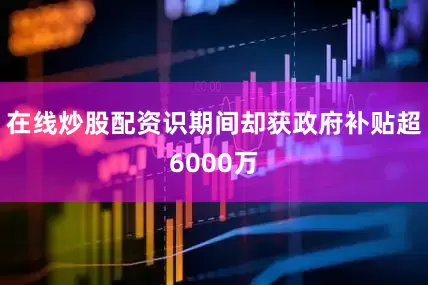 在线炒股配资识期间却获政府补贴超6000万