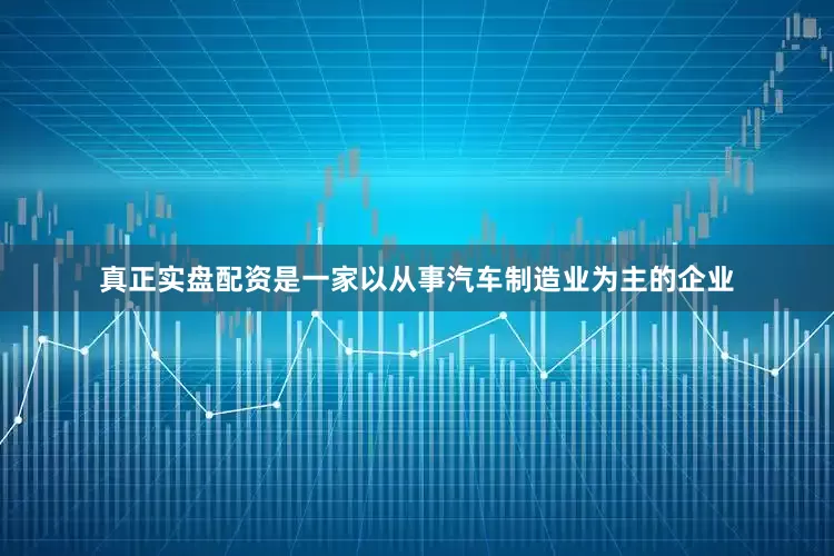真正实盘配资是一家以从事汽车制造业为主的企业