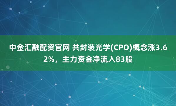 中金汇融配资官网 共封装光学(CPO)概念涨3.62%，主力资金净流入83股